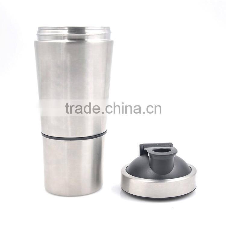 Wholesale 2015 Metal Shaker Protein Bottle BPA free