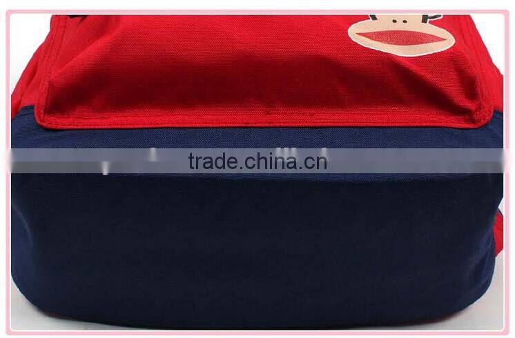 fashion cartoon kids canvas backpack