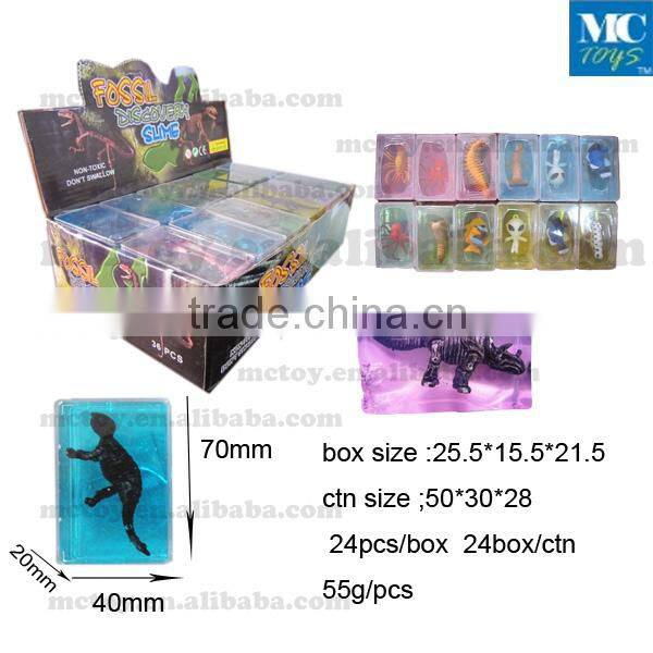 Rectangle Fossil Dinosaur Alien insects Marine animals Putty Dinosaur Putty Toy Fossil Dinosaur Slime