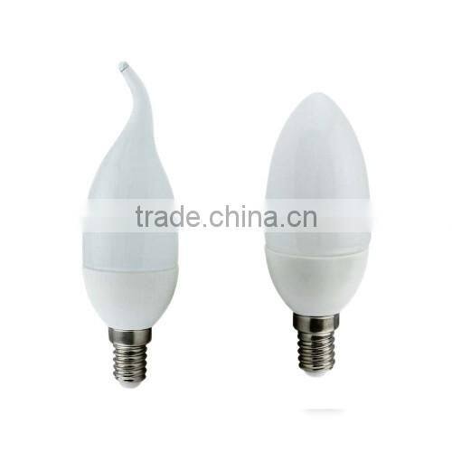 Plastic and Aluminum 3W E14 LED Bulb