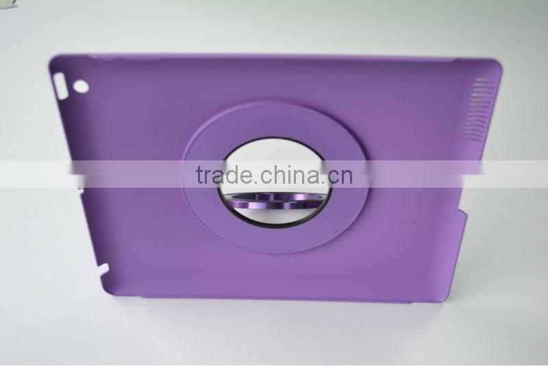 Top grade PC Case with Aluminum Stander for IPAD2/3/4