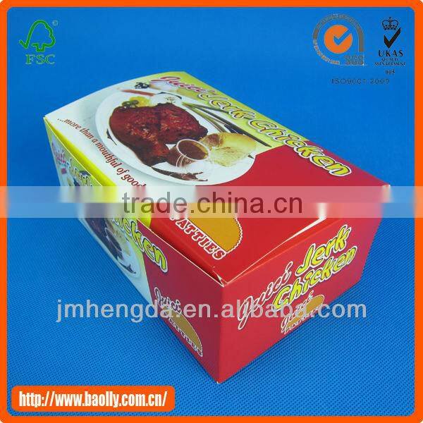 Top Quality Food Grade Fast Food Kraft Paper Packaging Boxes For Sale