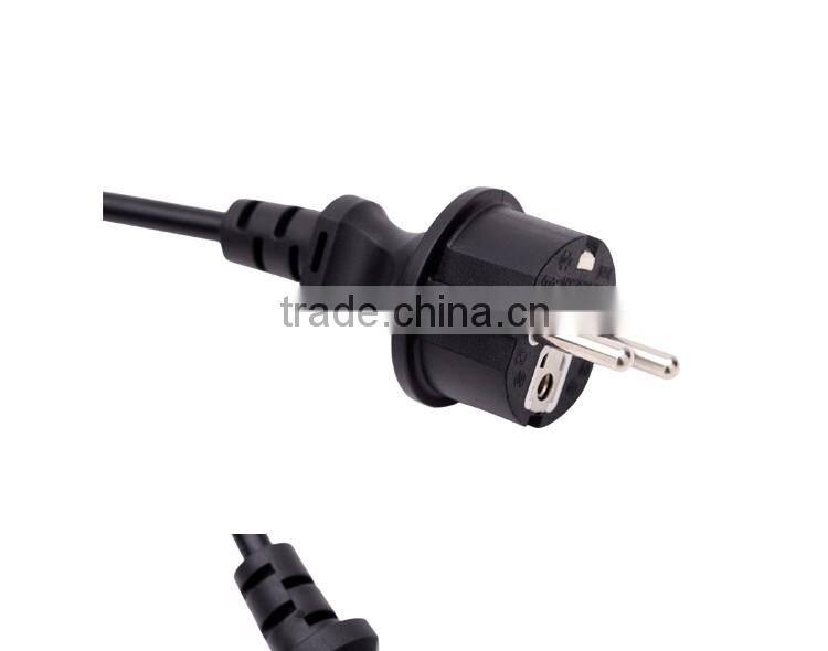 Power cord with American middle size plug socket