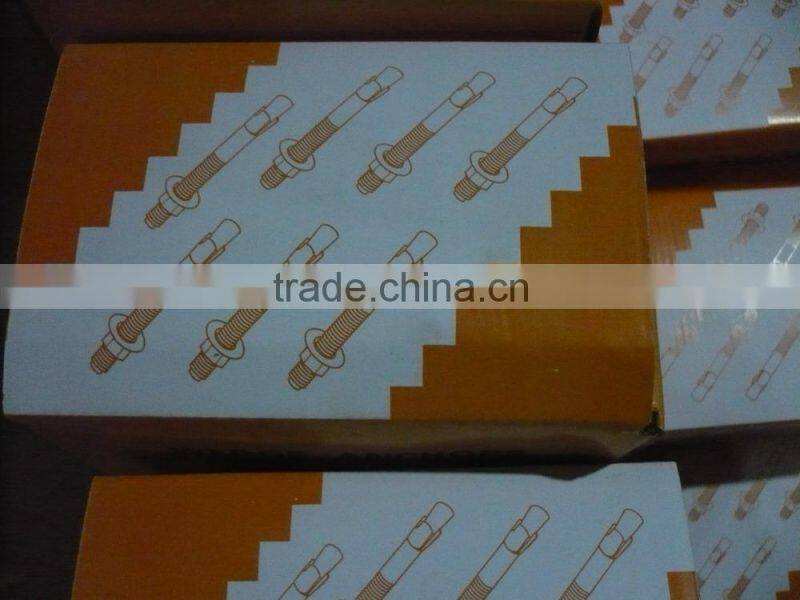 ANSI wedge anchor manufacturer with yellow zinc made in hebei handan
