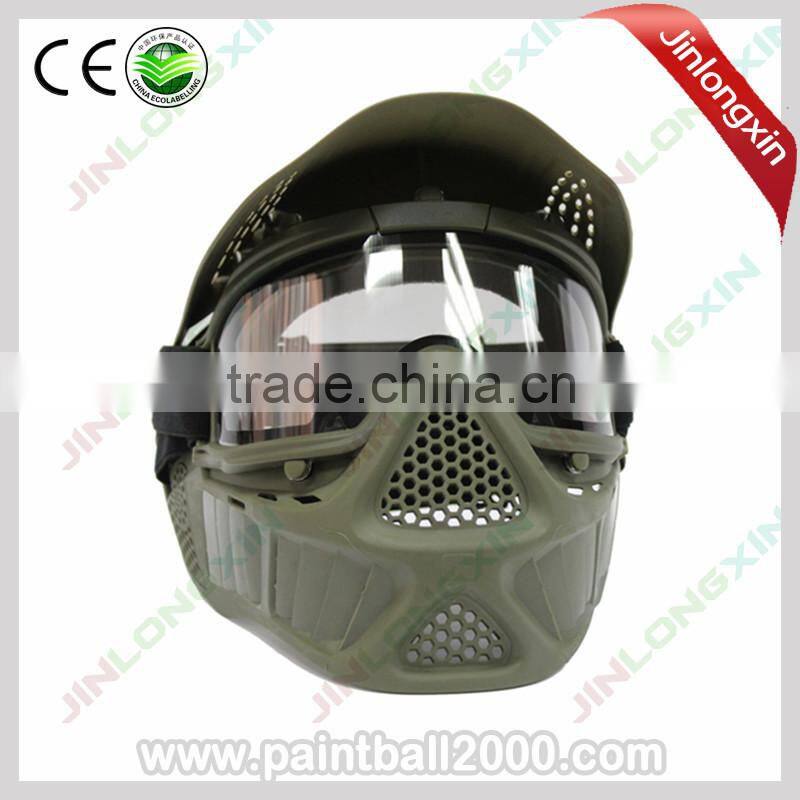 Tactical Protective Safety Anti Fog Paintball Mask with Double Elastic Strap