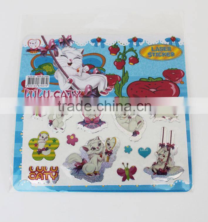 2015 hot sale DIY product die cut chipboard alphabet letter sticker