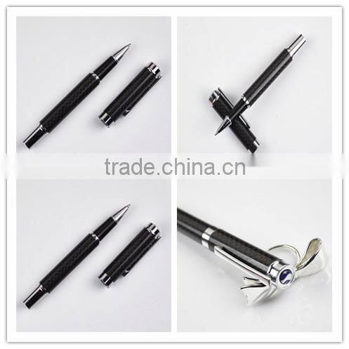 2015 hot real carbon fiber tube metal roller pen