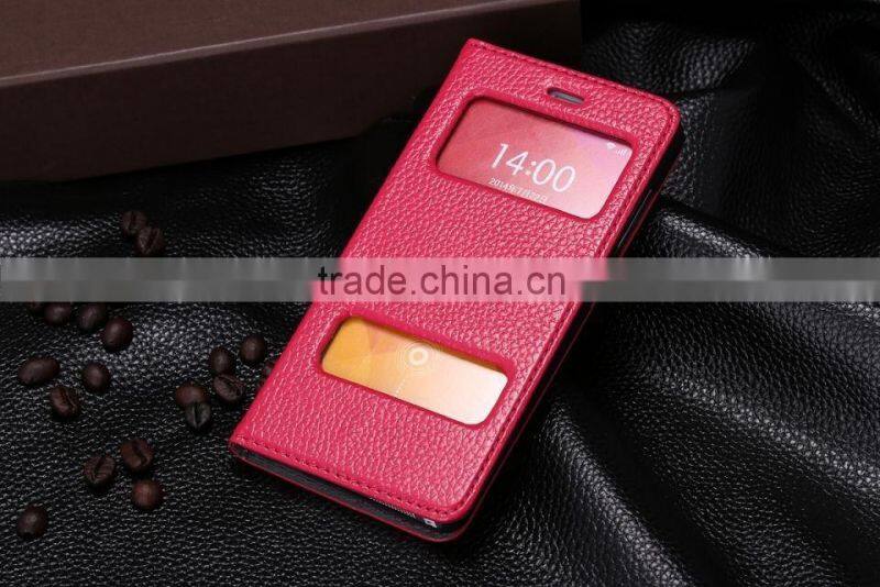 Superb Quality Leather Incoming Calls Filp Case for Xiaomi 4