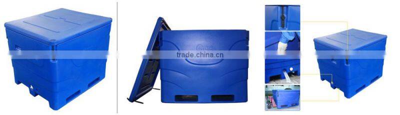 PE Plastic Fish Transport Container ( Rotomoulded technology )