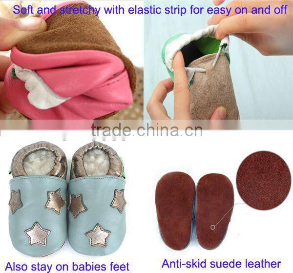 elegant soft wholesale leather toddler moccasins