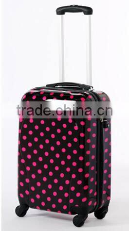 2014 new design lightweight abs pc luggage case, trolley suitcase