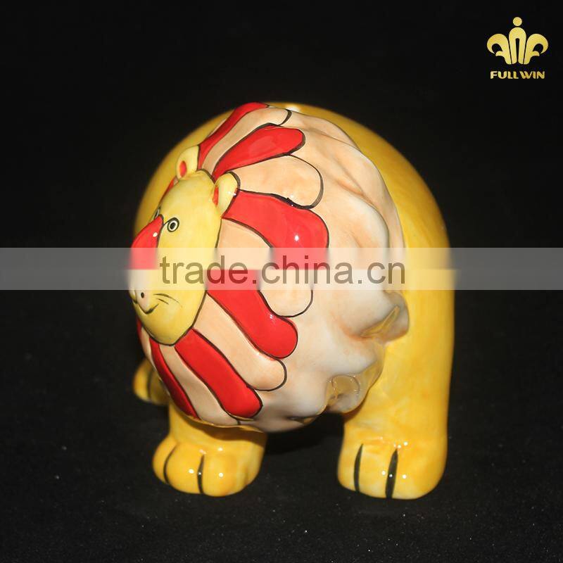 Atique new design lion shaped money box for adults