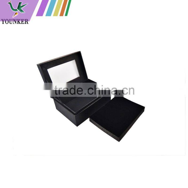 Mirror Window Special Paper Covering Cardboard with Velvet inside Jewelry Box