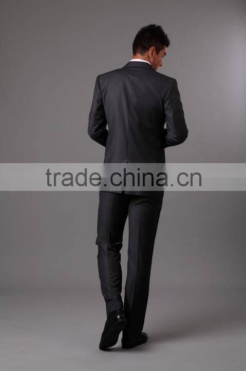 The Classic Wool and Cashmere Charcoal Grey Suit