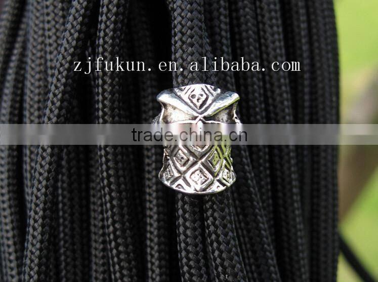 3 Dimensional 18*14MM Antique Silver / Gold Zinc Alloy Paracord Beads Charm DIY Jewelry Charms