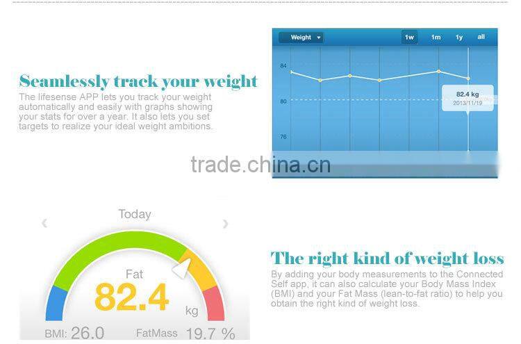 BT4.0 body fat scale, wirless body fat scale, bluetooth4.0 body fat scale