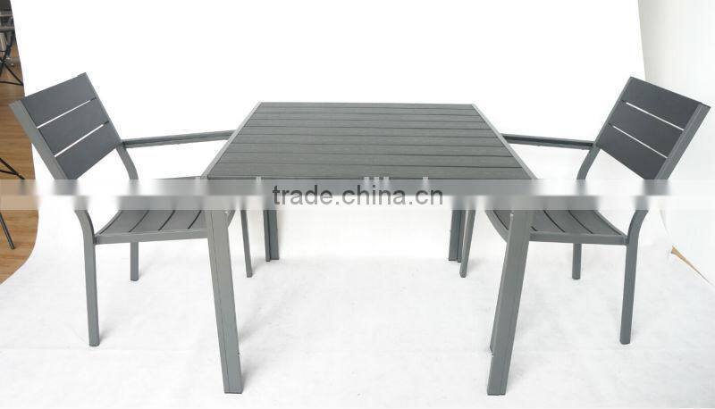 wooden chair with metal frame