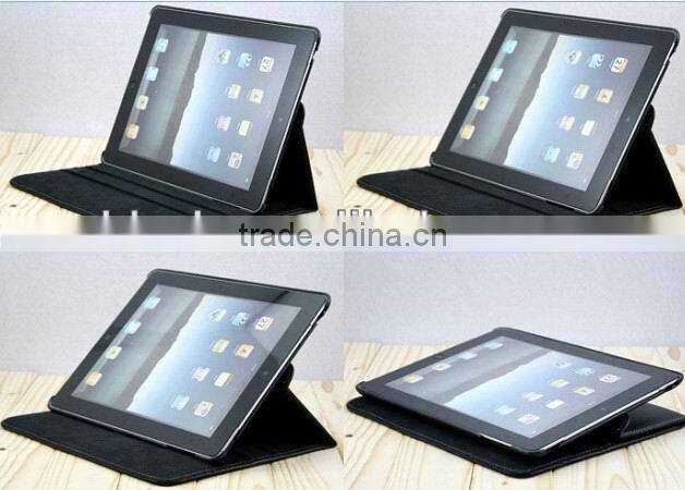 mini rotating for ipad 2/3 leather bag