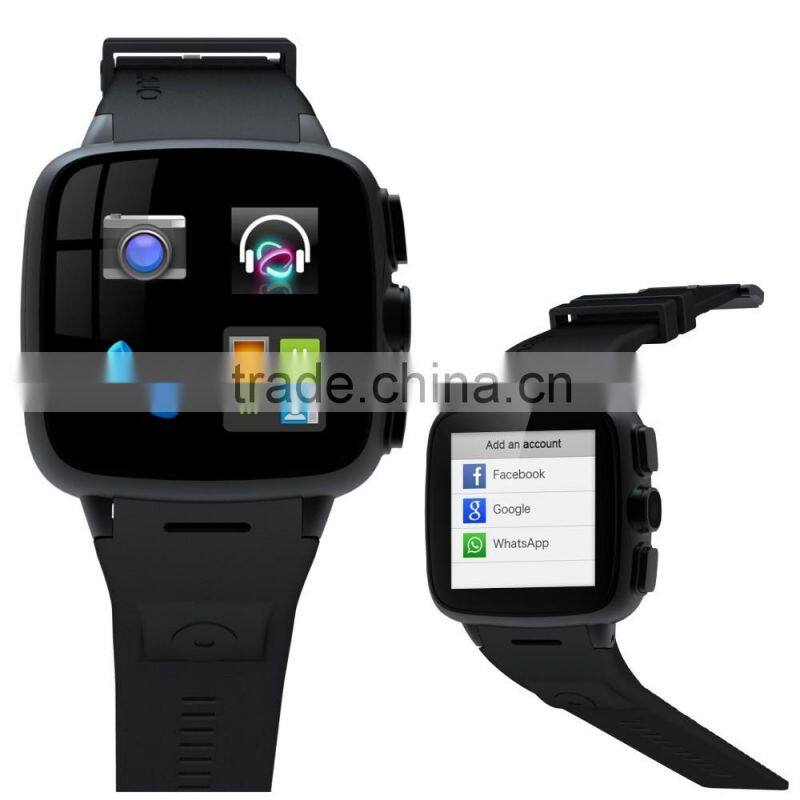 New Bluetooth Smart Watch Android 4.4.2 Smart Watch Dual Core,Webcam Wifi Fm Camera with Bluetooth Support