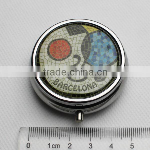 Round jewelry decorative pill boxes Custom