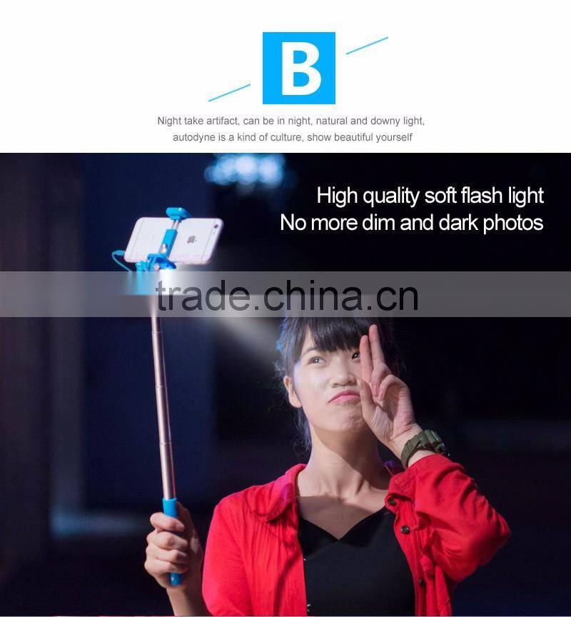 2015 hot sell osaka hockey stick selfie light with bluetooth speaker selfie for mini segway for iPhone android