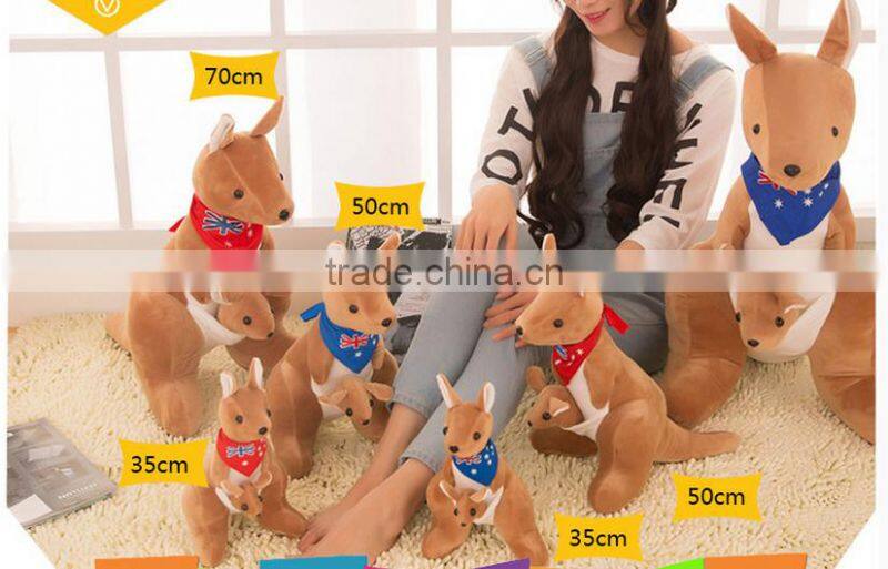creative hot-selling cartoon animal mother and child kangaroo simulation imitated stuffed plsh toy doll