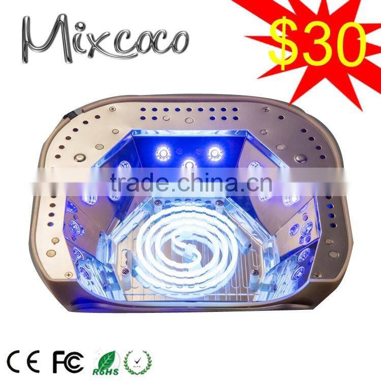 2016 Shenzhen Manicure machine CCFL Nail LED UV Lamp 48w CCFL LED Nail Lamp 2 Hands nail