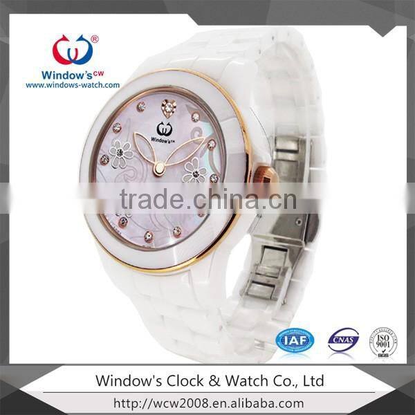 ceramic quartz hand watch for girl