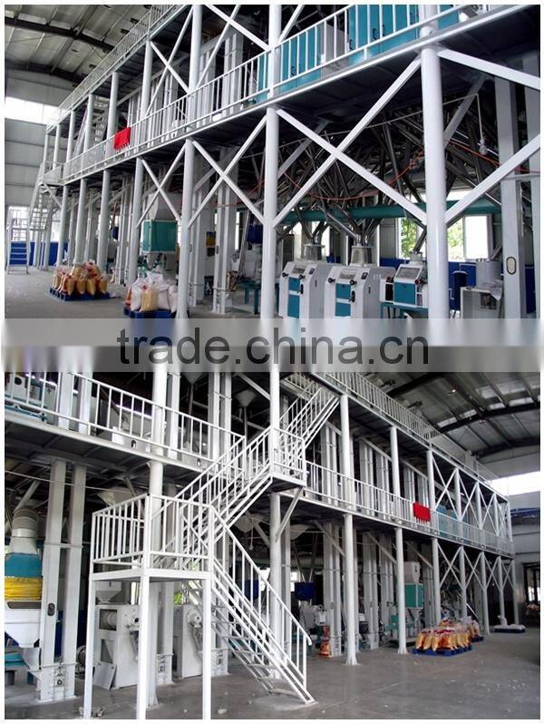 ISO BV certificated 50 ton per day maize flour mill