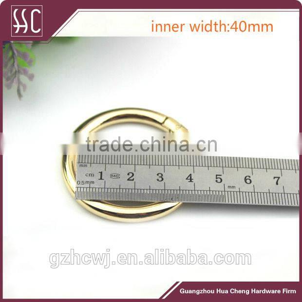 Guangzhou metal O ring for bag accessory,various size metal ring, metal round ring for handbag