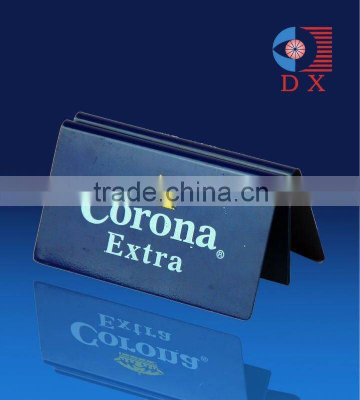 Hot sell colored high quality stainless steel bar menu holder