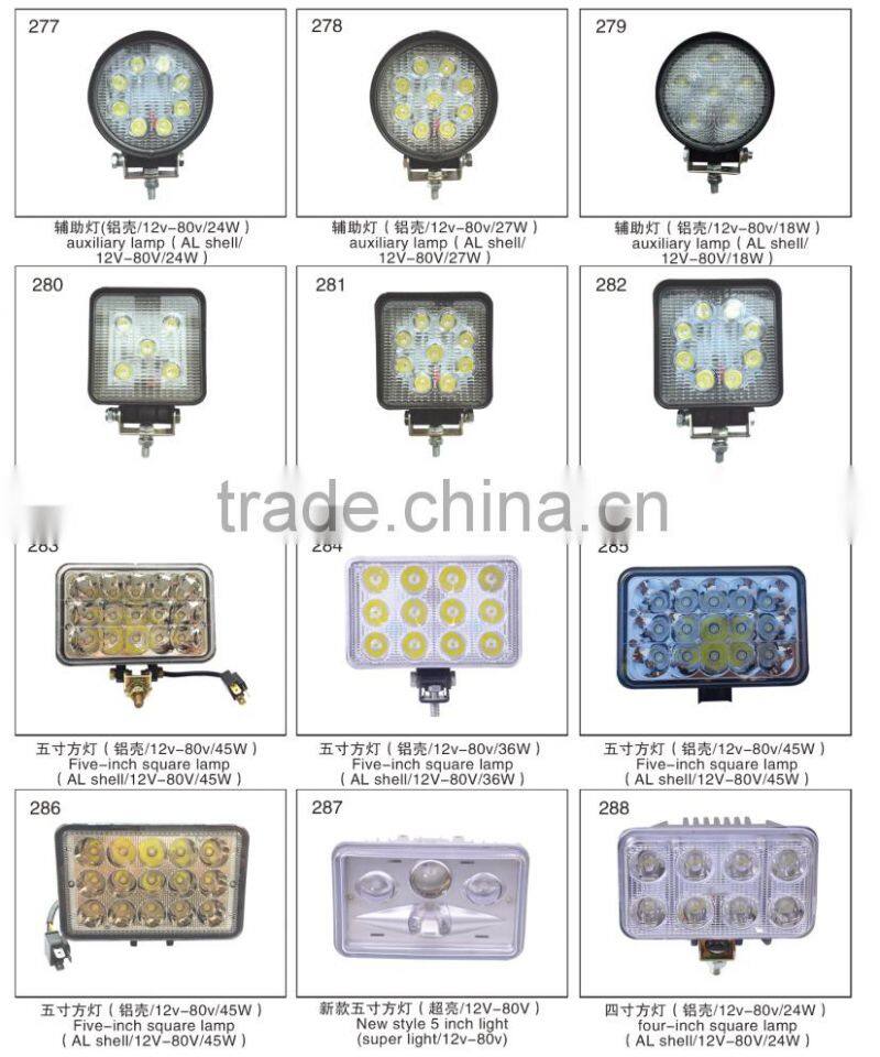 18W 27W 48W LED waterproof work light