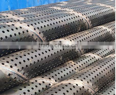 high strength spiral welded perforated screen water filter factory