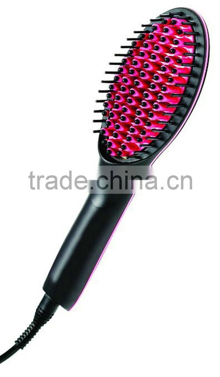 2016 New products on china market Digital Heating Detangling hair straightening brush as seen on tv