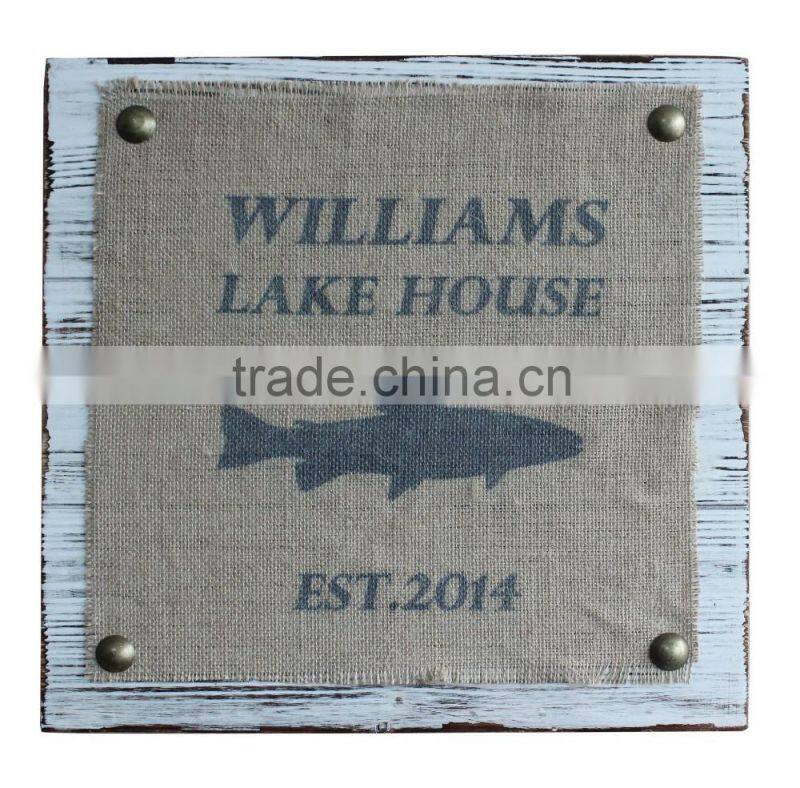 Chinese Products Wholesale Custom Burlap Wall Printing