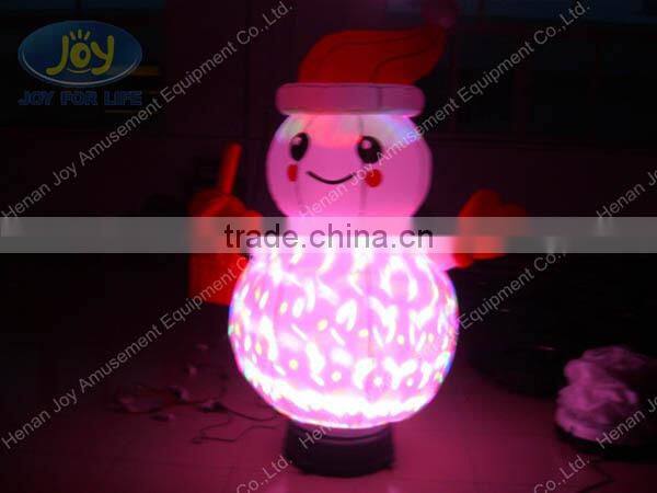 Backyard Christmas decoration inflatable lighting snowman