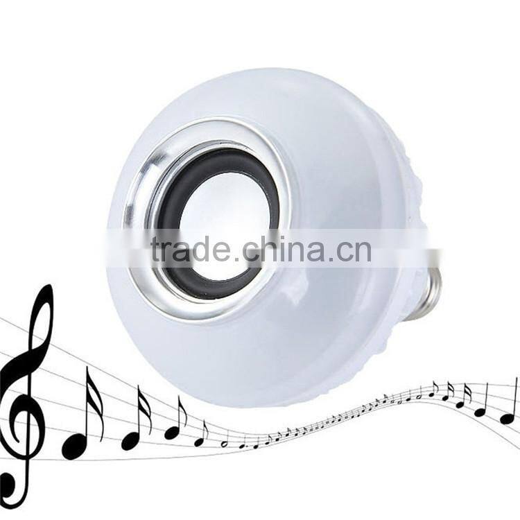 Portable wireless blurtooth LED light muisc blub stereo with ajustable brightness