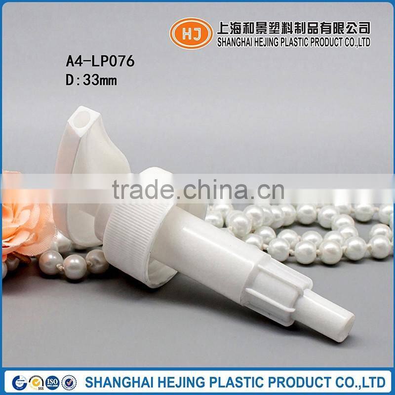 33mm solid white plastic lotion dispenser pump for shampoo bottle