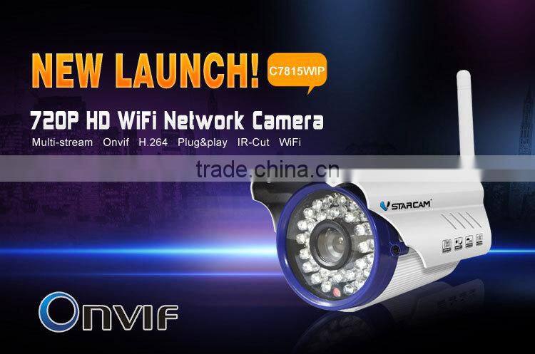 VStarcam C7815IP 1.0mp wireless web security Plug and Play with 15m IR distance ONVIF cctv ip wireless camera