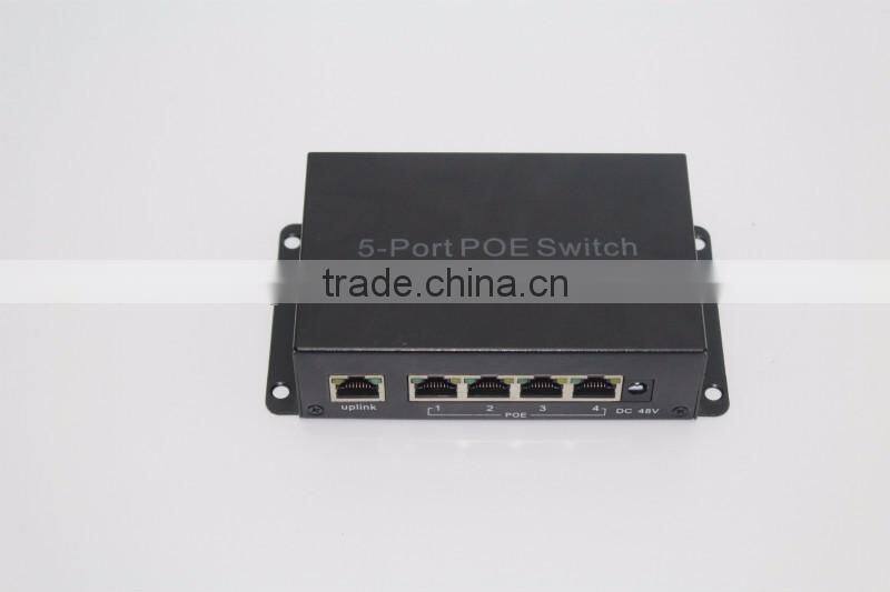 5 port VLAN POE switch with 4 poe for dahua hik CCTV security IP camera POE