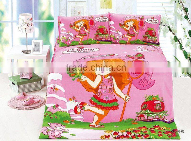 100%polyester bedding set,a little girl duvet cover