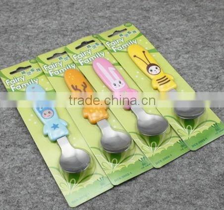 children cutlery set with animated cartoon handle