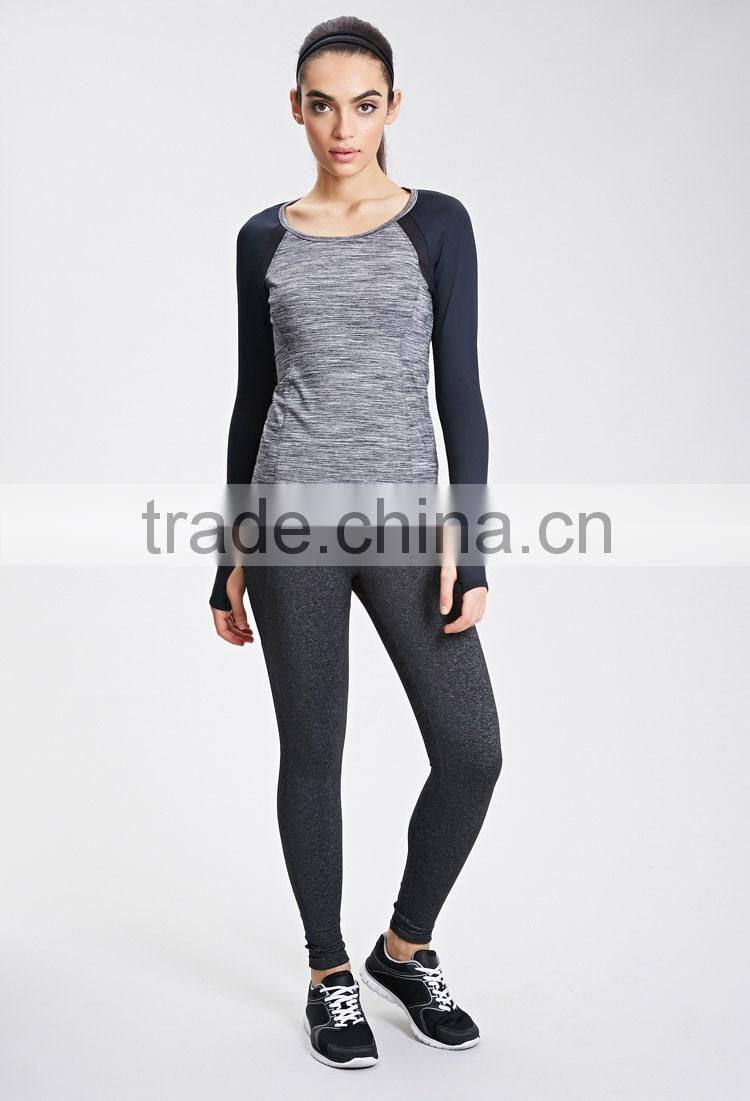 Girs plain nylon and spandex sport wholesale custom make women sport clothing yoga fitness wear wholesale