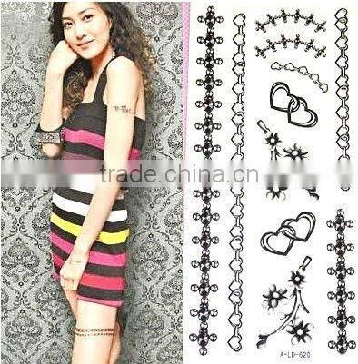 love shape body tatoo stickers