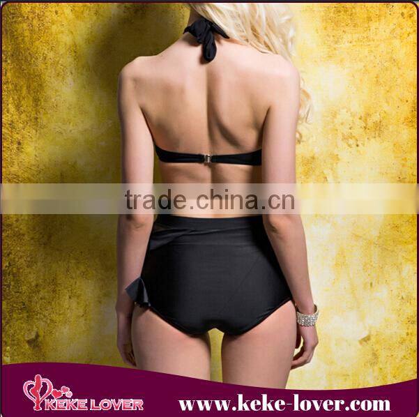 whole padded cups black swimsuit fashion 2015 designer lady transparent swimwear black see through bikini for summer 2015