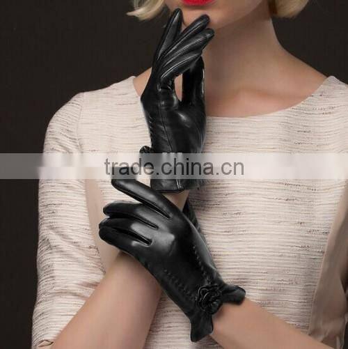 Quality Top Custom Made Leather Gloves Fashion Woman Custom Made Leather Gloves