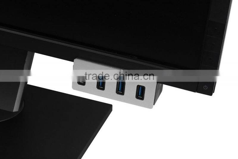 Factory Supply Premium 4 port usb 3.0 hub from usb por hub suppliers with LED indicators and easy to be fixed on the PC or table