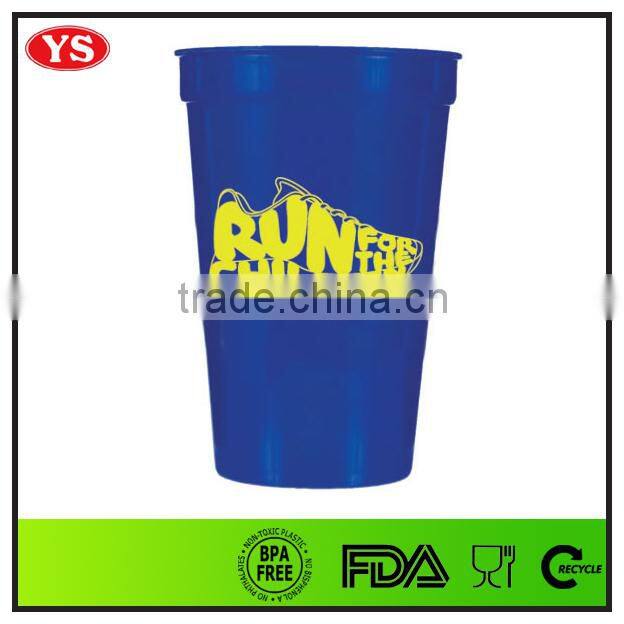 BPA Free 16 oz PP stadium cups for beverage