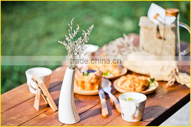 Wholesale Promotional Custom Rural Style Floral Ceramic Coffee Cup