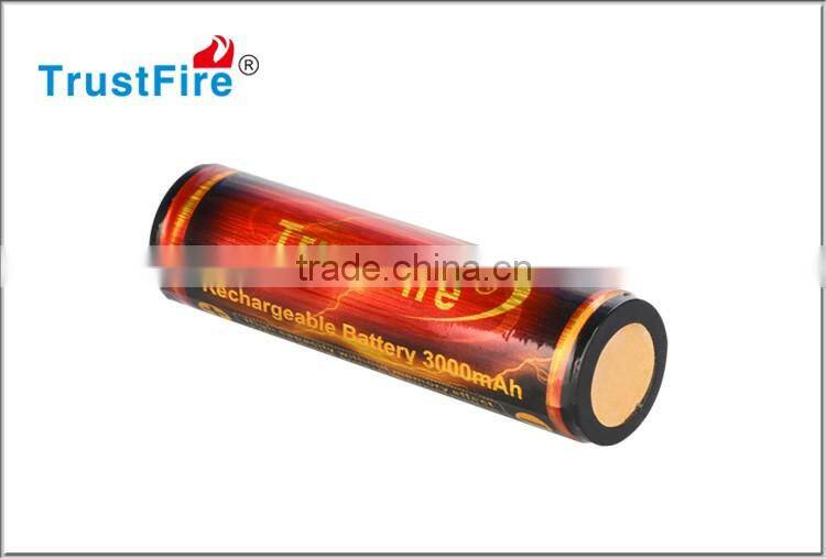 Alibaba express wholesale TrustFire li-ion battery rechargeable 3.7v 18650 3000mah for led torch